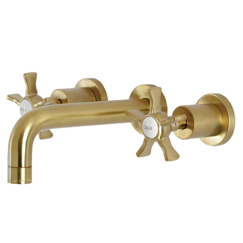 Kingston Brass Hamilton Two-Handle 3-Hole Wall Mount Bathroom Faucet