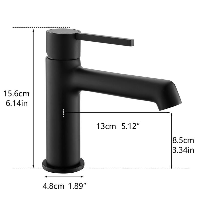 Modern Black Single-handle Bathroom Basin Faucet