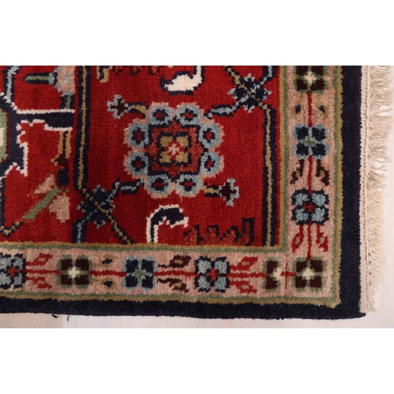 ECARPETGALLERY Hand-knotted Serapi Heritage Dark Navy Wool Rug - 9'10 x 13'10