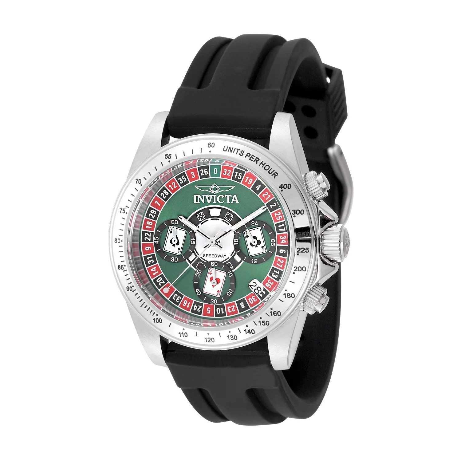 Invicta Men's 50492 Speedway Quartz VD53 Green Dial Watch