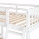 preview thumbnail 29 of 44, Twin over Full L-Shaped Bunk Bed with Ladder, Staircase, and 3 Drawers