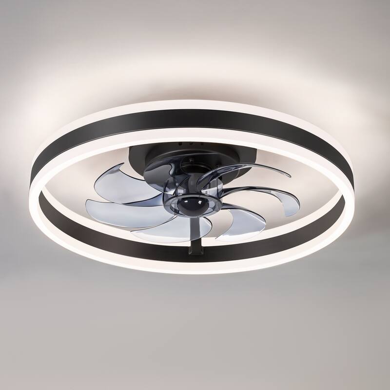 20"/23" Low Profile Dimmable Smart Ceiling Fan with Lights and Remote(6/7 ABS Blades)
