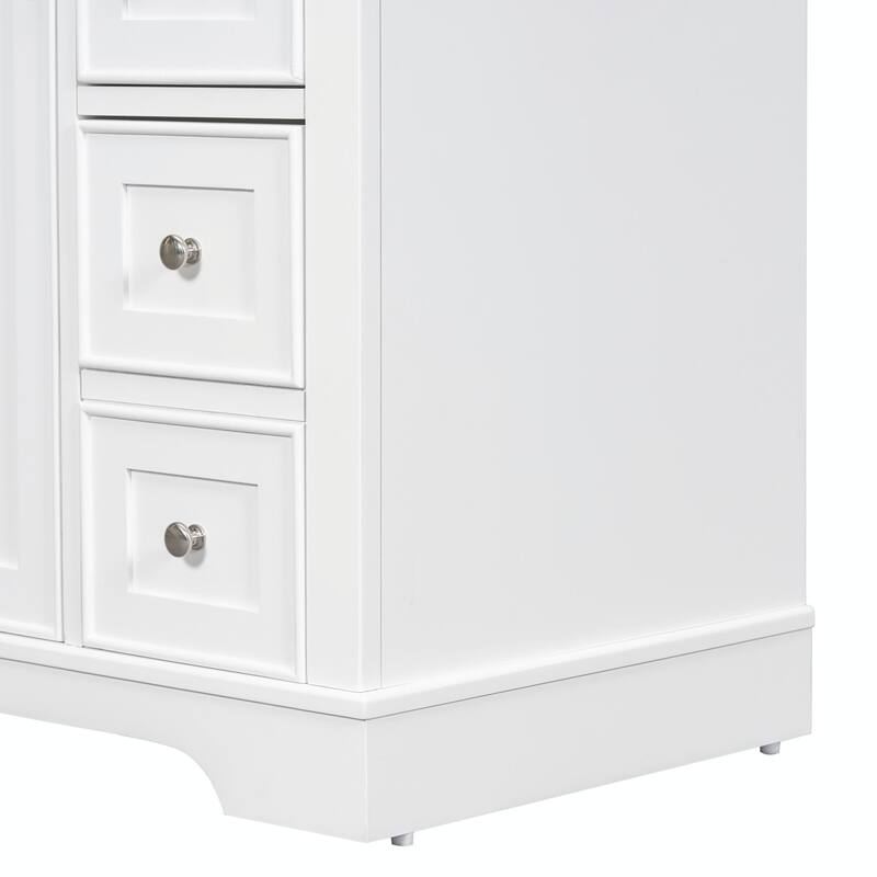 36" Bathroom Vanity with Sink Combo: Cabinet, Six Drawers