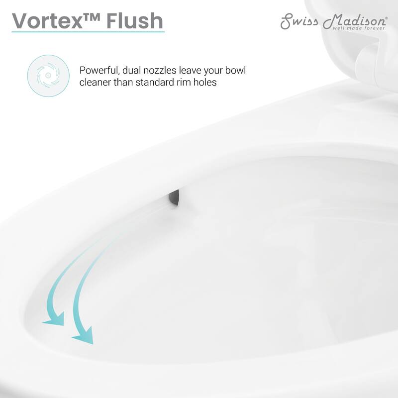Beau ﻿One-Piece Elongated Toilet Dual-Flush 1.1/1.6 gpf
