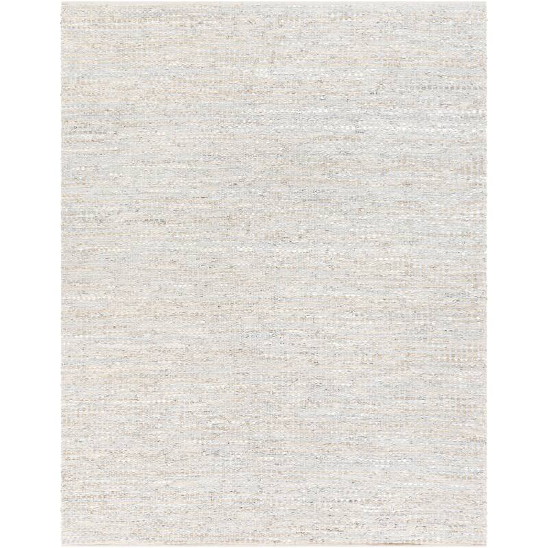 Livabliss Franklin Cotton/ Leather Area Rug