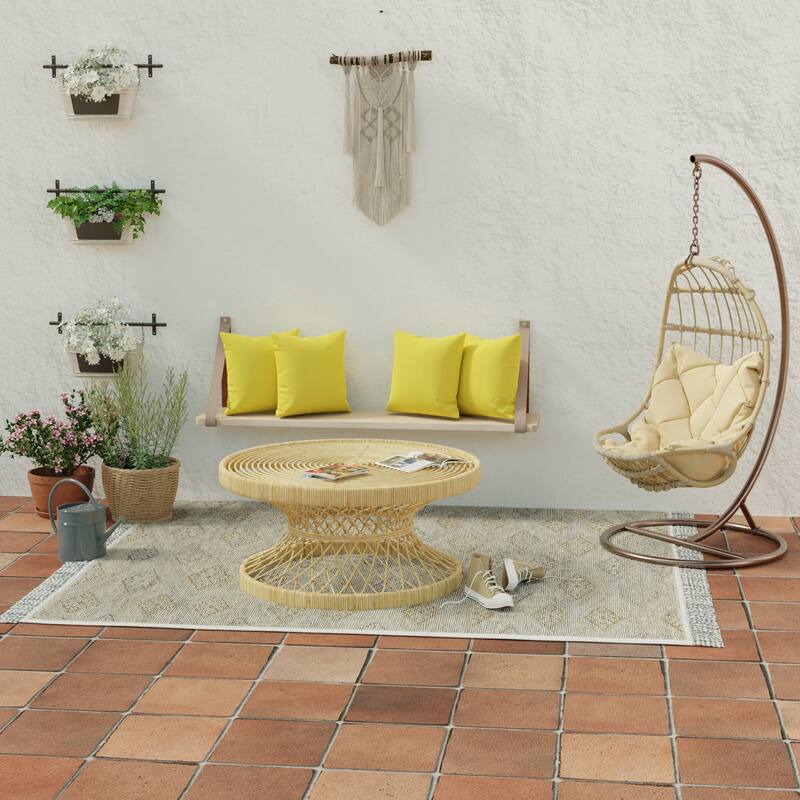17" x 17" Outdoor Throw Pillow - Set of 2 - 17'' L x 17'' W x 5'' H - Celosia Spring