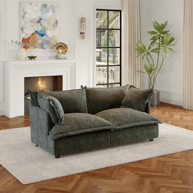 Cloud Chenille Upholstered Modular Sectional Sofa