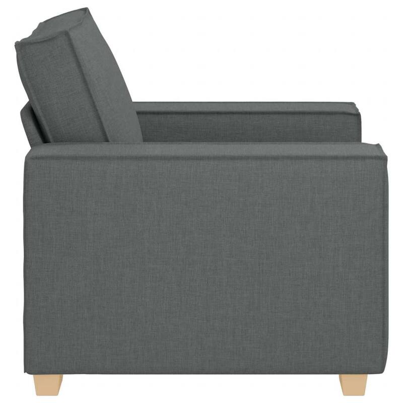 vidaXL Sofa Chair Dark Grey 23.6 " Fabric