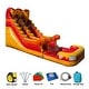 preview thumbnail 1 of 2, Jingo Jump 15FT Volcano Water Slide - 15′ H x 30′ L x 11′ W 15′ H x 30′ L x 11′ W - Kids