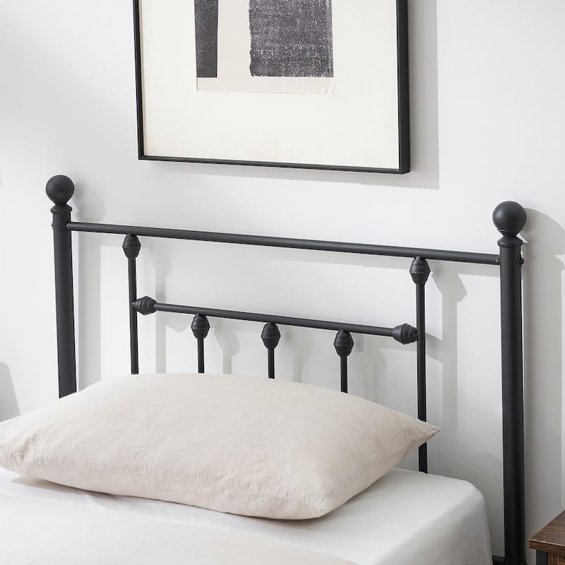 VECELO Twin Size Metal Bed Frame With Headboard