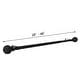 preview thumbnail 14 of 20, Adjustable Black Single Curtain Rod with Final Set for Window