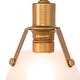 preview thumbnail 16 of 14, Coney Modern Glam 3-Light Gold Linear Bathroom Vanity Lights Frosted-glass Wall Sconces