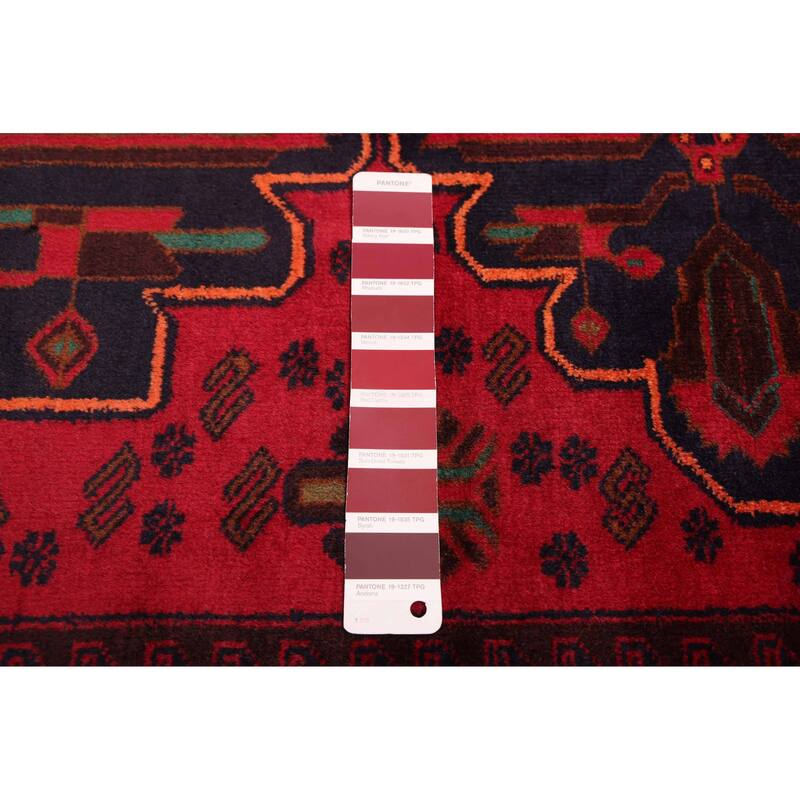 ECARPETGALLERY Hand-knotted Teimani Red Wool Rug - 3'8 x 6'5