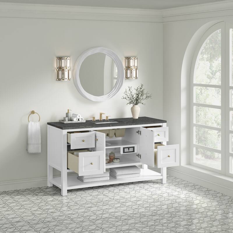Breckenridge 60" Single Vanity, Bright White - 60S
