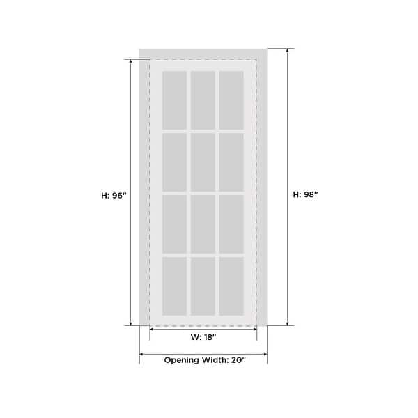 dimension image slide 2 of 22, Interior Solid French Door / Mela 0755 Painted White / Single Regular Panel Frame Handle / Bathroom Bedroom Modern Doors