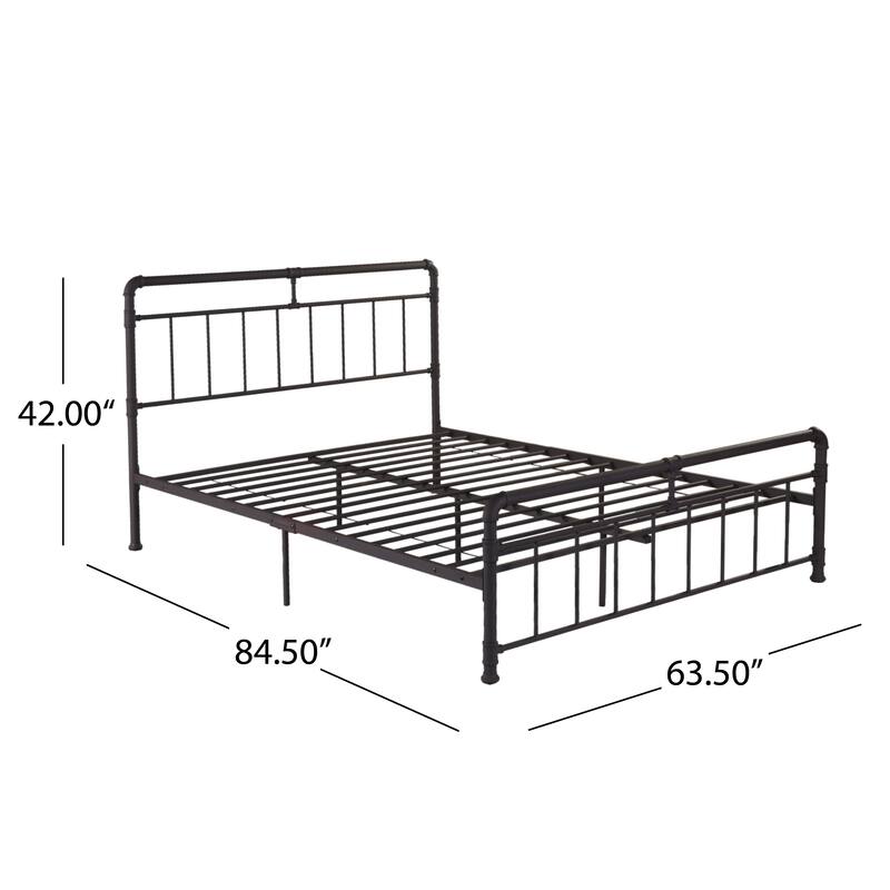 Mowry Industrial Queen Bed Frame by Christopher Knight Home On Sale