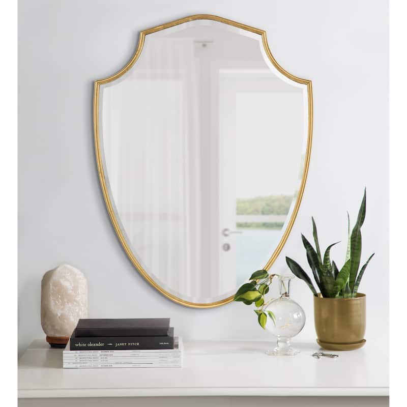 Kate and Laurel Caskill Framed Shield Wall Mirror