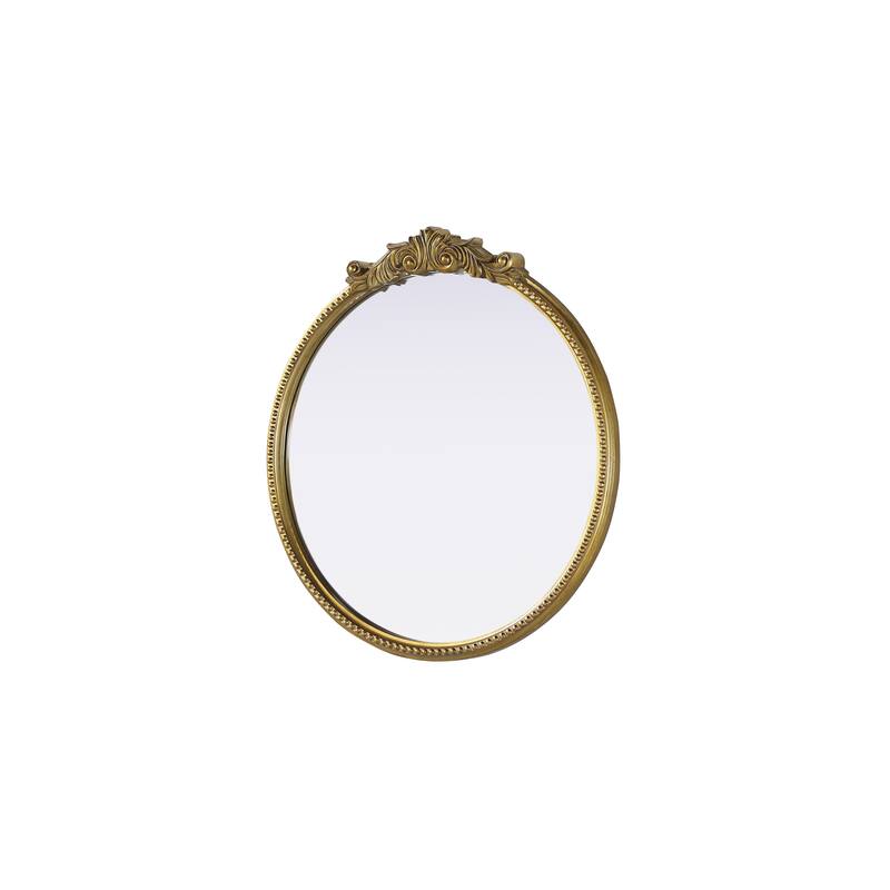 Isabeau Vintage Round Resin Mirror