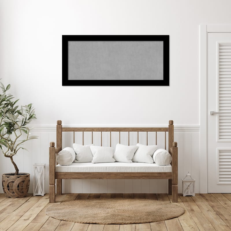Amanti Art Basic Black Framed Magnetic Board