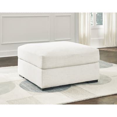 Signature Design by Ashley Accomplished Off White Oversized Accent Ottoman