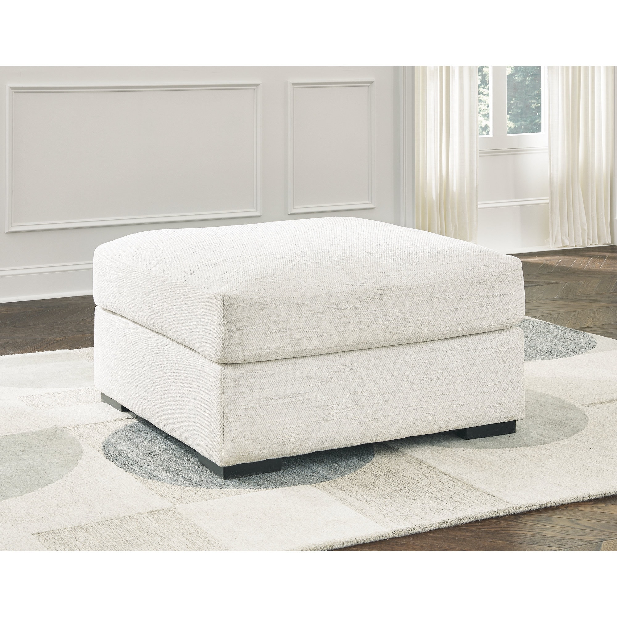 Signature Design by Ashley Accomplished Off White Oversized Accent Ottoman