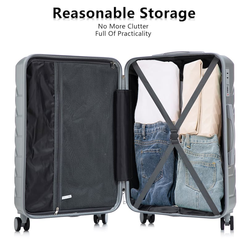 Three pcs/set in ABS Spinner Wheel Luggage