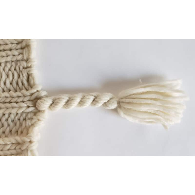 Hand Chunky Sweater Knit Throw
