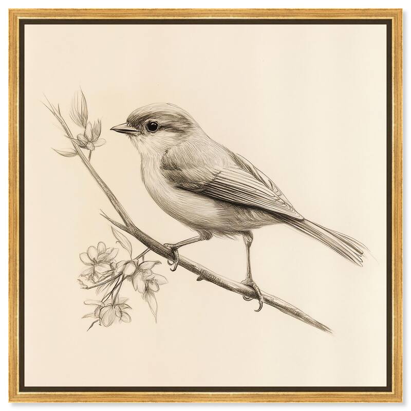 Nest Niche Canvas by Art Remedy - Gold - 12" x 12"