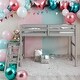 preview thumbnail 1 of 16, Twin Size Loft Bed Platform Kids Bed with ladder, Grey Grey