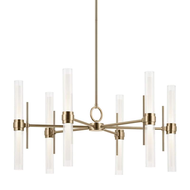 Kichler 52752LED Riven 33" Wide LED Chandelier - Champagne Bronze