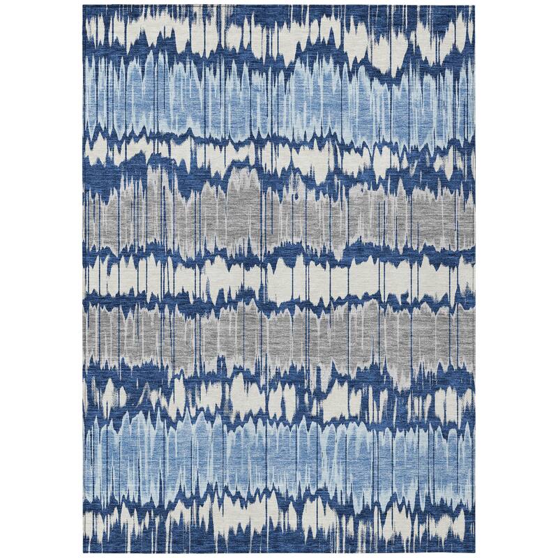Machine Washable Indoor/ Outdoor Chantille Contemporary Ombre Rug