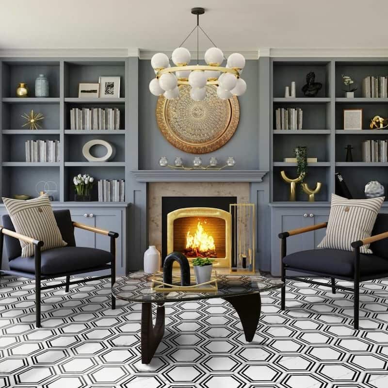 The Tile Life Kykuit 8.6x9.8 Porcelain Floor & Wall Tile