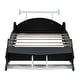 preview thumbnail 5 of 10, Twin Size Race Car-Shaped Platform Bed with Wheels