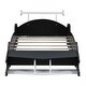 preview thumbnail 6 of 12, Twin Size Race Car-Themed Platform Bed with Wheels , Sturdy Construction and Safety Rails for Exciting Bedrooms