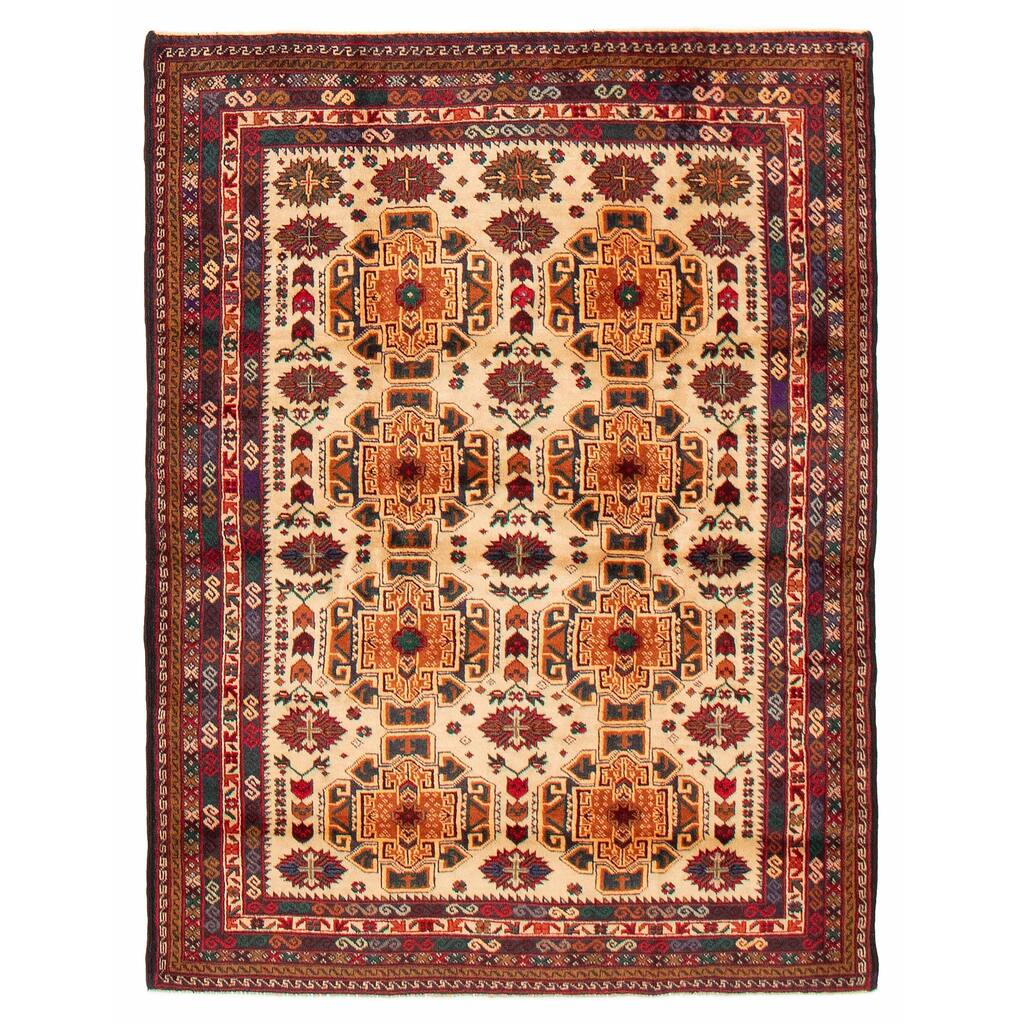 Teimani Beige Rug 4'0" x 5'4" - 4'0 x 5'4