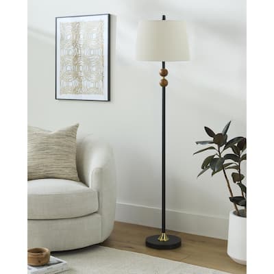 Livabliss Ragay Traditional Accent Floor Lamp - 61"H x 16"W x 16"D