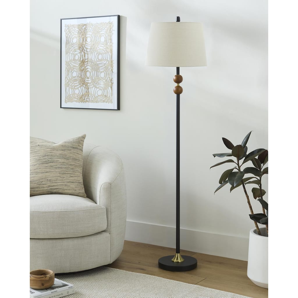 Livabliss Ragay Traditional Accent Floor Lamp - 61"H x 16"W x 16"D
