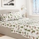 preview thumbnail 17 of 37, Linery & Co. Turkish Cotton Double-Brushed Christmas Flannel Bed Sheet Set