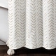 preview thumbnail 5 of 16, Lush Decor Hygge Modern Arrow Linen Look Shower Curtain Single