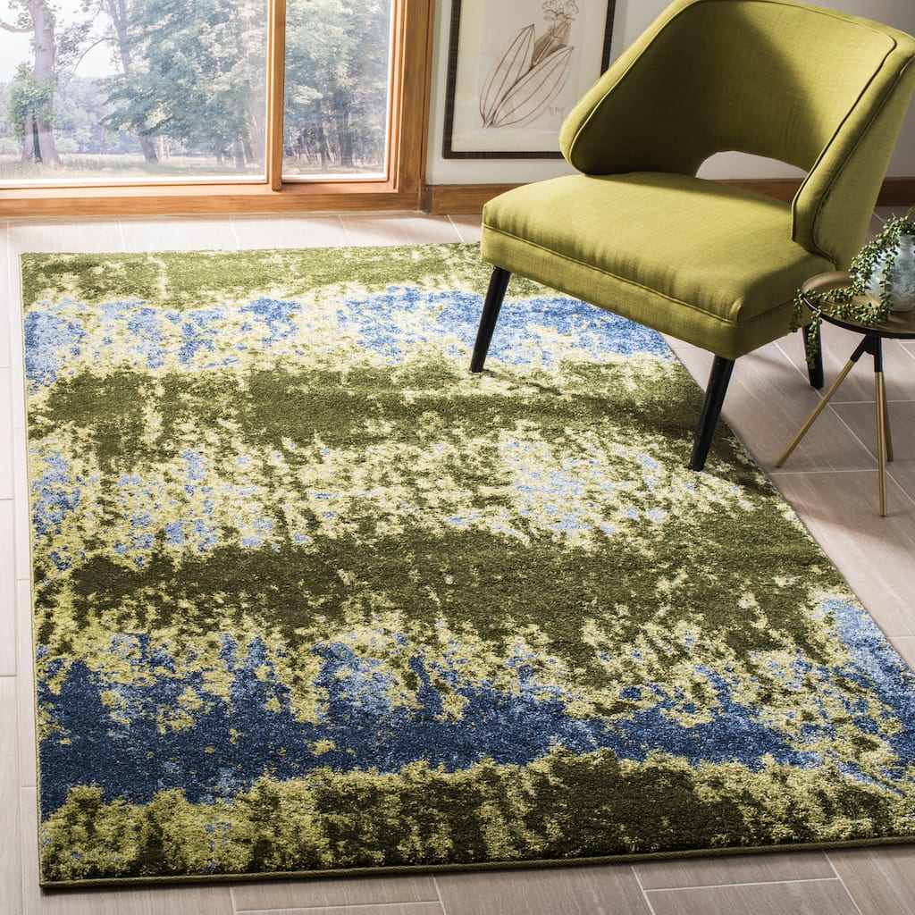 SAFAVIEH Retro Nelea Distressed Modern Abstract Rug