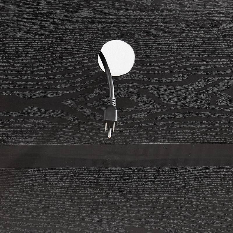 58" Modern TV Stand with Electric Fireplace, LED Lights, USB Charging & Glass Shelves for TVs up to 62"