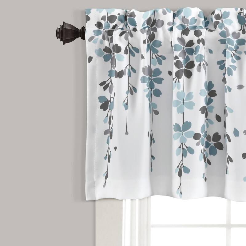 Lush Decor Weeping Flower Room Darkening Window Curtain Valance - 52x18