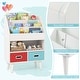 preview thumbnail 8 of 8, Gymax Kids Bookshelf w/3-Tier Bookshelves Open Compartment & 2