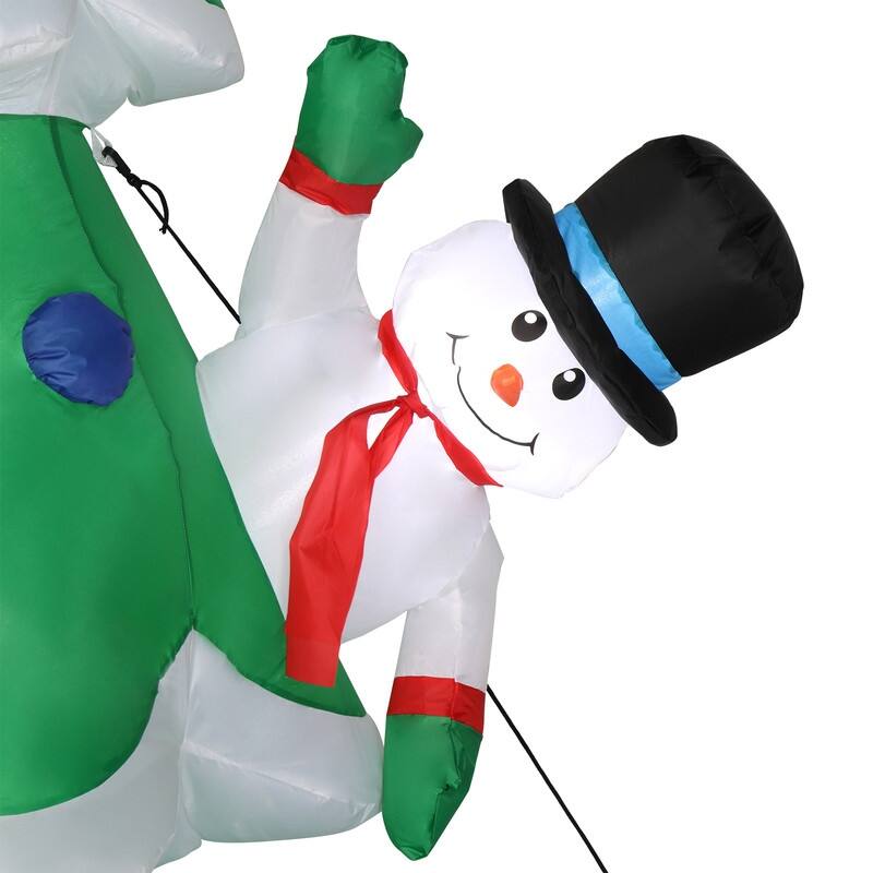 8 Ft. Christmas Tree Inflatables Outdoor Decoration with LED Lights