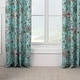 preview thumbnail 5 of 7, Barefoot Bungalow Audrey Curtain Panel (set of 2) - 84 W x 84 L (inches) Turquoise