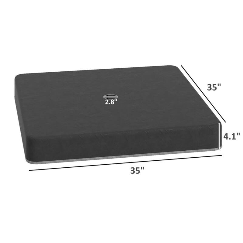 Outsunny Black Stackable Umbrella Weight Plates PP & 400gsm Polyester, Up to 176 lbs Sand, Fits Cross Base
