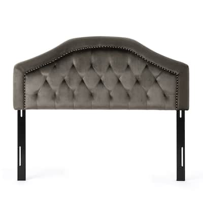 Modern Velvet Upholstered Panel Headboard Bedroom Furniture