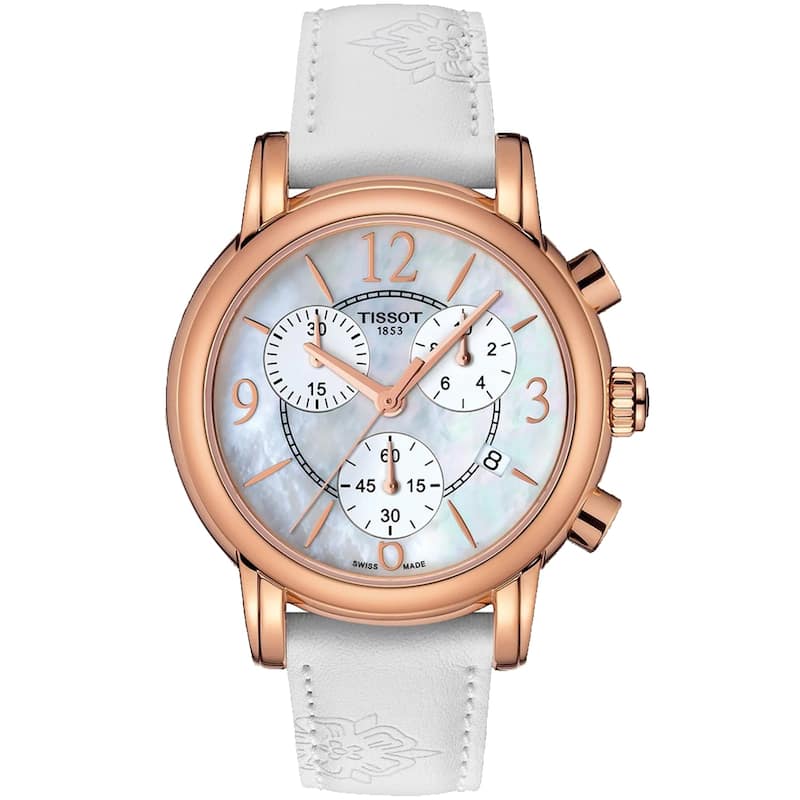 Tissot Women's Dress Sport Chronograph Mother of Pearl Dial Watch - T0502173711700 - Mother of Pearl - 6 (36)