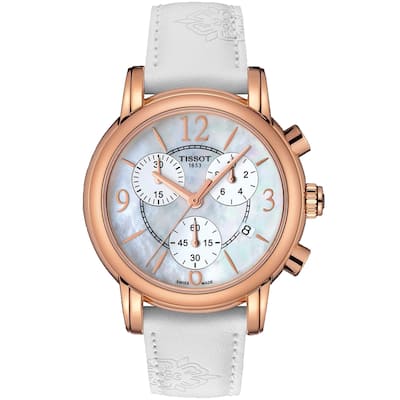 Tissot Women's Dress Sport Chronograph Mother of Pearl Dial Watch - T0502173711700 - Mother of Pearl - 6 (36)
