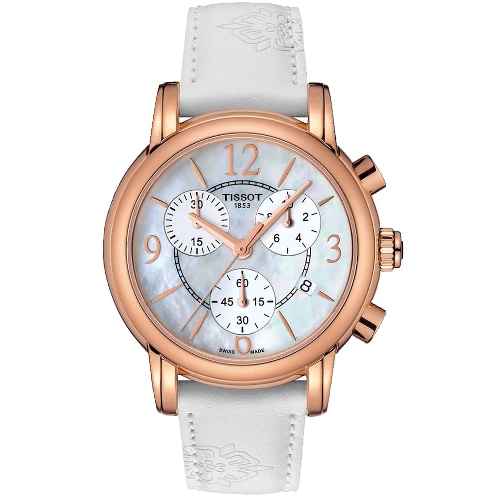 Tissot Women's Dress Sport Chronograph Mother of Pearl Dial Watch - T0502173711700 - Mother of Pearl - 6 (36)